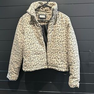Jacket. Leopard print. Size small.
